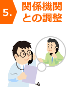 5.関係機関との調整