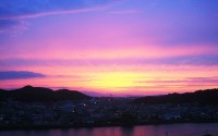 紀三井寺の夕焼け
