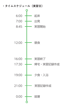 1日のスケジュール