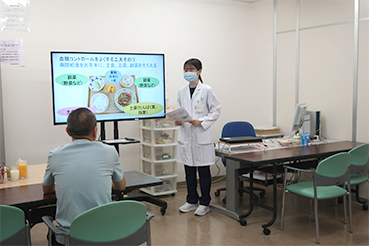栄養食事指導の集団指導の写真