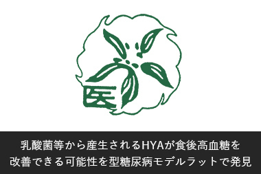乳酸菌等から産生されるHYAが食後高血糖を改善できる可能性を1型糖尿病モデルラットで発見記事へのリンクバナー