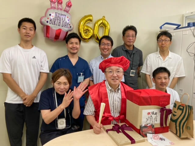 井上教授の還暦祝い